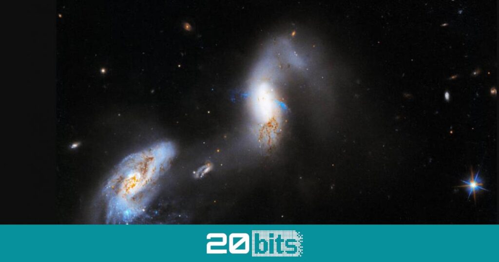Le télescope spatial Hubble capture une image stupéfiante de deux galaxies « dansantes