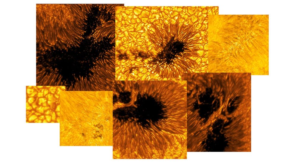 Le télescope solaire le plus puissant au monde a pris des photos détaillées du Soleil montrant des taches solaires.