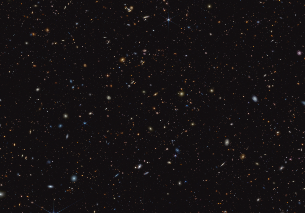Cette photographie a été prise par Webb pour JADES et montre plus de 45 000 galaxies.