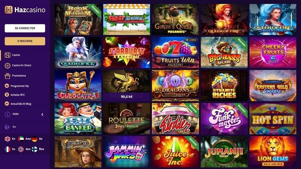 Top 10 des jeux de casino en ligne payant pour Juin 2023