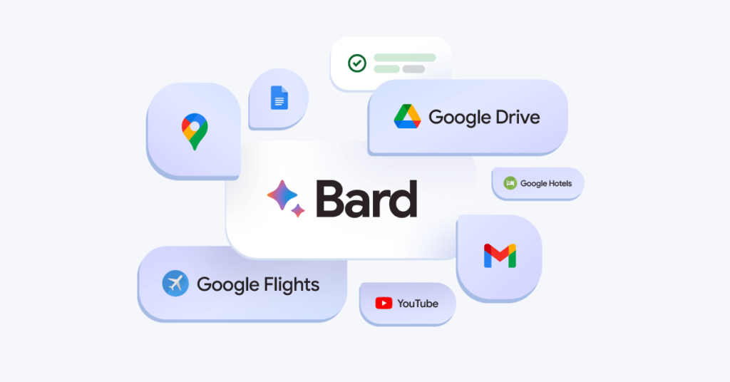 Le chatbot Bard de Google peut désormais accéder à vos applications Google, vérifier les réponses, etc.