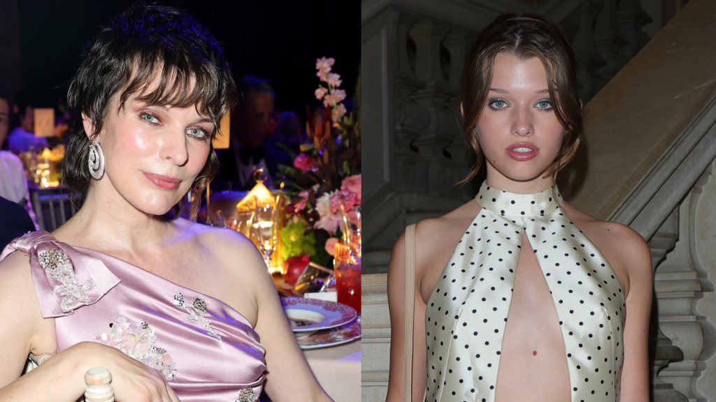 Milla Jovovich pose à la Mostra de Venise 2023 dans un look qu’elle a déjà porté sur un autre tapis rouge.